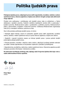 Politika ljudskih prava