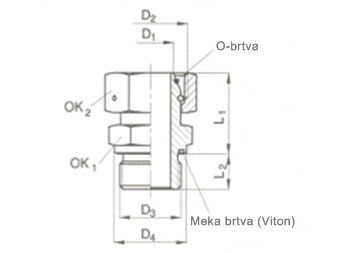Adaptateur à vis B-EGE-R-WD