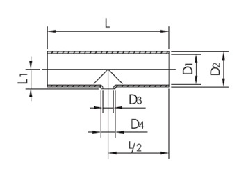 Conector de reducción T